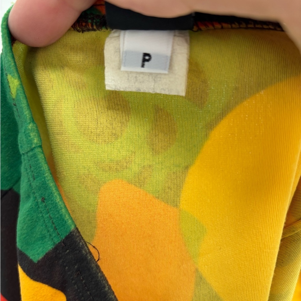 Vintage Anni Anna Kuan Floral Midi Pencil Size Small 70s Retro Statement Artsy - Picture 4 of 7